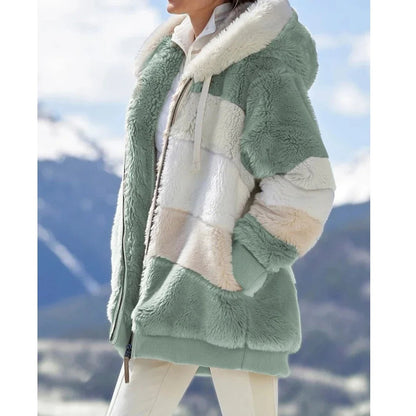 Oversized Teddy Bear Faux Fur Coat