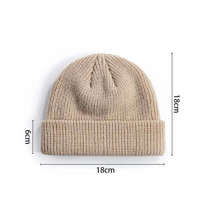 Rimiut Knitted Wool Beanie – Unisex Fashion Skull Cap